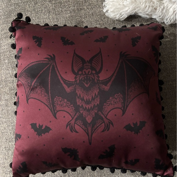 Sourpuss Other - Sourpuss Bat Pillow Halloween Decor 12x12